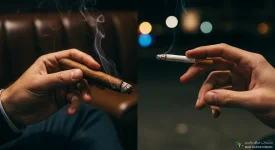 ما الفرق بين السجائر والسيجار؟